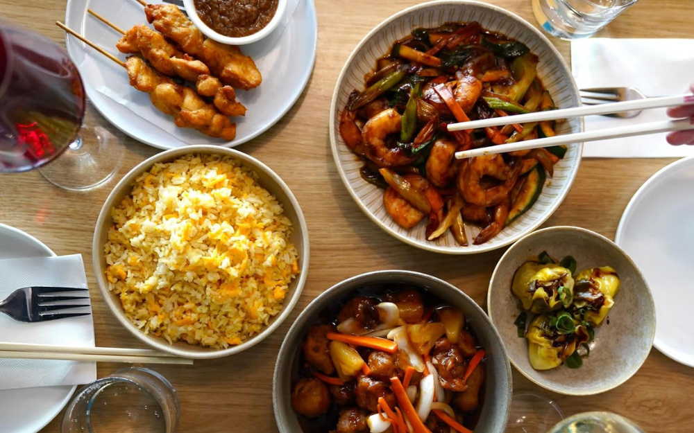 an array of chinese dishes from jade in port douglas